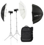 Godox Kit Godox AD300pro Cu 2 Lumini 300W Rucsac Softbox Octa