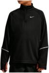 Nike Детска тениска Nike Kid's Miler Dri-FIT 1/2-Zip Top Running shirt - Black / Reflective Silver - размер XL (704-6159-0115)