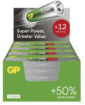 GP Batteries SUPER Alkaline LR6/12 G-TECH B0124T 1, 5V tartós AA ceruza elem (GP-Super-LR6-12-B0124T)