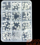  Körömdíszítő 3D Box - G20286 Fehér - Kristály És 3D Masni (G20286)