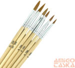 Essaco Wooden Porcelán Ecset Szett - 6Db - 6 Méret (QQS-216634)