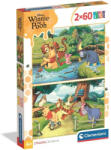 Clementoni Aventurile lui Winnie de Pluș - puzzle Supercolor 2x60 piese - Clementoni (24838C) Puzzle