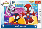 Trefl Marvel Spidey - echipa de păianjeni, puzzle în ramă de 15 piese - Trefl (31446) Puzzle
