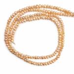  Perle de Cultura Roz Ovale 4x5 mm- Margele Pentru Bijuterii - Lungime Sirag 37 cm-3A
