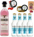Broker's Pink Gin Tonik szett ajándék ginfűszerrel