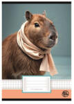OPTISCHOOL Füzet, tűzött, A5, kockás, 32 lap, OPTISCHOOL, "27-32", "Capybara (27I2732-022)
