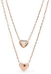 Fossil Colier Fossil Vintage Glitz Double Heart JOF00465791