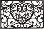 Clayre & Eef Covoras intrare casa metal maro 59x39x2 cm (5Y1290) Pres