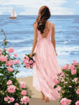Ideyka Set pictura pe numere, cu sasiu, Mare si culori pastel, 30x40 cm (KHO8767)