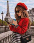 Ideyka Set pictura pe numere, cu sasiu, Bonjours, Paris! , 40x50 cm (KHO8763)