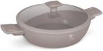 Berlinger Haus Indukciós Tapadásmentes Alacsony Lábas Fedővel (3.8L) | Berlinger Haus Taupe Collection BH/8098 (BH/8098)