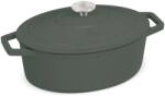 Berlinger Haus Ovális öntöttvas pecsenyesütő (4.65 L) | Berlinger Haus Matte Green Collection BH/6545 (BH/6545)