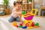 Hashtag Toys Carucior cu cumpărături cu legume - La Plimbare (HTB1403)
