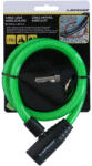 Dunlop Antifurt bicicleta spiralat cu cheie 65cm verde (871125208264_GREEN)