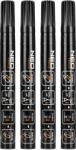 NEO TOOLS Set 4 markere permanente pentru constructii, negre, varf 4, 4 mm, NEO TOOLS (13-850)