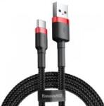 Baseus Cafule USB-A - USB-C Adatkábel - 0.5m - Fekete/Piros CATKLF-A91