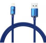 Baseus Crystal Shine USB-A - Lightning Adatkábel - 1.2m - Kék CAJY000003