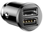 Baseus Grain Autóstöltő 2xUSB 3.1A - Fekete CCALL-ML01