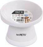 M-PETS TILT'D magasított kerámia tál 150 ml fehér