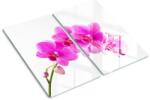 tulup Edzett üveg vágódeszka, Tulup, Rózsaszín orchidea, Rózsaszín, 2x30x52 cm, 010010520010000001803 (010010520010000001803)