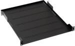 TRITON fém perforált fix polc 19 ", 1U / 250mm, 15kg, Fekete (RAB-UP-250-A4)