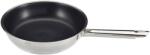 RÖSLE ELEGANCE frying pan 24 cm, high-quality universal pan with ProPlex non-stick coating, 18/10 stainless steel, induction and dishwasher safe, silver/black, 44 x 25.5 x 8 cm - 13211