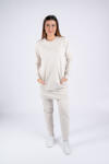 Moniel szoptatós melegítő szett hosszú pulóverrel XXL méret Basic Basic Light Beige