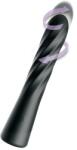 Pipedream Vibrator Anal Twist Ecstacy, Silicon, USB Magnetic, Negru, 24.1 cm