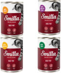 Smilla 6x400g Smilla marhatál nedves macskatáp vegyes próbacsomagban: (2x csirke, 2x kacsa, 1x csirkemáj, 1x pulyka)