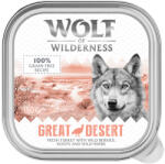 Wolf of Wilderness 6x150g Wolf of Wilderness Adult Great Desert - pulyka nedves kutyatáp