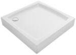 Laveo BRESSO akril fehér zuhanytálca, 90 cm, magasság: 16 cm, mélység: 5 cm