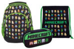 Astra Minecraft iskolatáska szett ovális tolltartóval (502021200-3-szett) (502021200)
