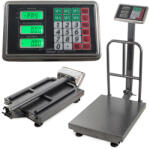 VERK GROUP Cântar electronic de platformă cu capacitate de 300 kg, afișaj LCD și funcționare pe baterie (17111) Cantar baie