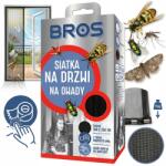 BROS Szúnyogháló Ajtóháló 140x220 Fekete Tépőzárral Szúnyogok és legyek ellen (480)