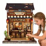 Bedee Izakaya Miniatűr Házikó Led-del Kreatív Ajándék 14+ (MINIATUROWY DOMEK IZAKAYA DLA OSÓB 14+)