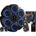  9 üzemmód LED-es Bluetooth box gép találatszámláló funkcióval fekete (trenazer do boksu tablica muzyczna)