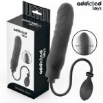  Dildo Gonflabil Addicted Toys, Silicon Premium, Dimensiune Reglabila, Negru, 16.5 cm Dildo