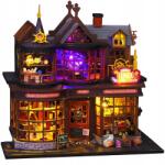 Bedee 3D puzzle Kreatív Fa babaház Diy Led világítás Ajándék (Miniaturowy Domek - Magiczny Skarb)