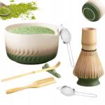 Bedee Bambusz-kerámia Matcha Szett 7 Részes, Hegyi Fogantyúval