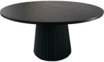 FDY Masuta Cafea Rotunda Collin Lemn De Acacia Diametru 80 Cm Neagra Masa de cafea