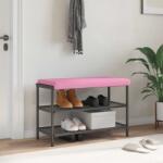 vidaXL Perna pentru banca Tesatura Roz Adancime 35 cm GartenMobel Dekor (42043250)
