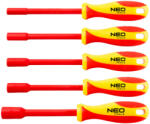 NEO TOOLS Set surubelnite izolate tubulare 1000V, 5.5-13 mm x 125 mm, 5 buc (04-145)