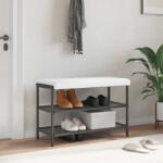 vidaXL Perna pentru banca Tesatura Alb Adancime 35 cm GartenMobel Dekor (42043249)