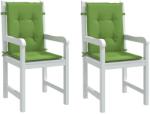vidaXL Perne scaun spatar scund 2 buc. melanj verde 100x50x4 cm textil GartenMobel Dekor (4002460)