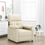 vidaXL Fotoliu rabatabil, crem, material textil GartenMobel Dekor (289671)