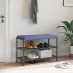 vidaXL Perna pentru banca Tesatura Albastru Jeans Adancime 35 cm GartenMobel Dekor (42043251)