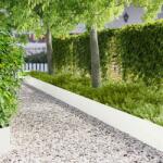 vidaXL Margine pentru gazon 20 pcs 103 x 30 cm Otel Alb GartenMobel Dekor (8008507)