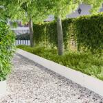 vidaXL Margine pentru gazon 10 pcs 100 x 30 cm Otel Alb GartenMobel Dekor (8008626)