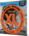  Daddario EJ20 Nickel Wound Electric Guitar Strings Jazz Extra Light 10-49
