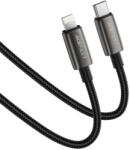 ACEFAST C23-01 USB-C - Lightning kábel, 30 W, 1, 2 m, fekete